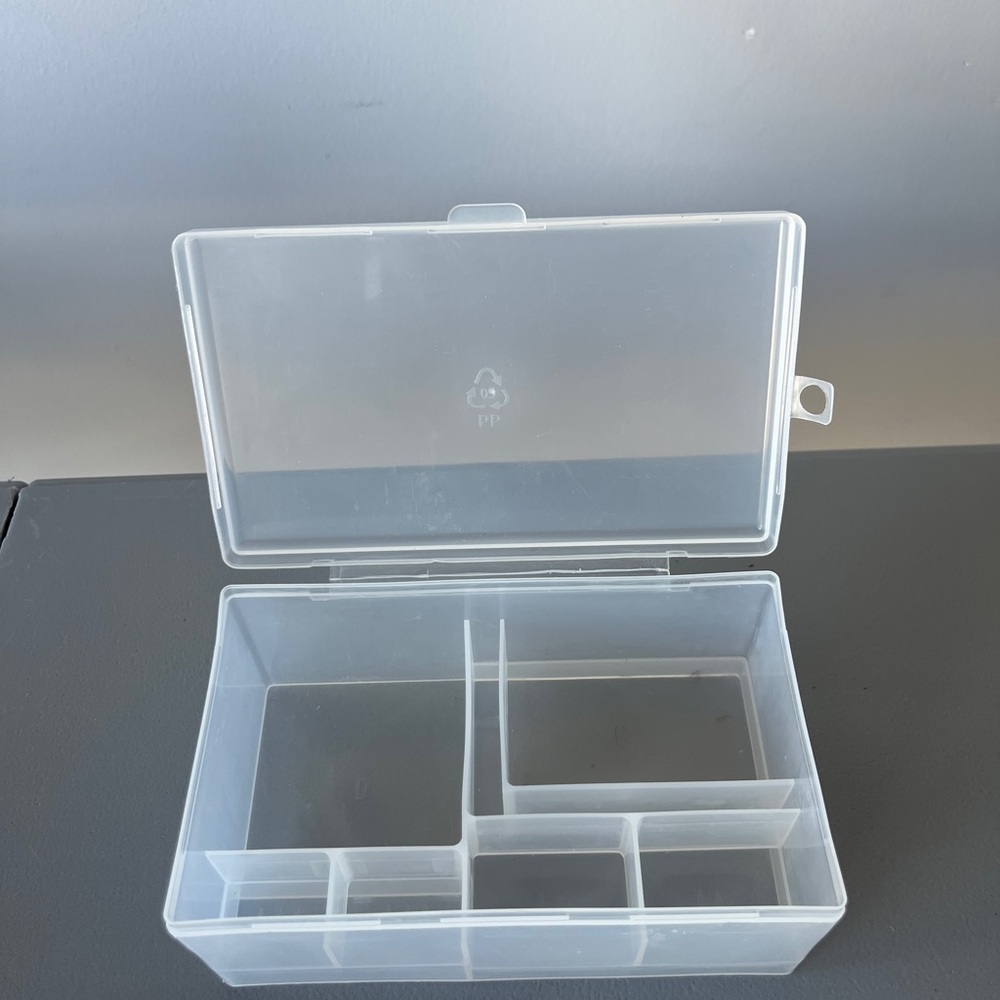 Clear Plastic Battery Storage Organizer